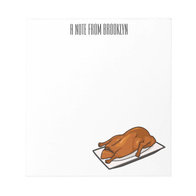 Peking duck cartoon illustration notepad (Front)