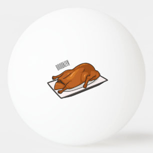 Peking duck cartoon illustration ping pong ball