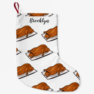 Peking duck cartoon illustration small christmas stocking