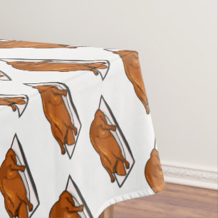 Peking duck cartoon illustration   tablecloth