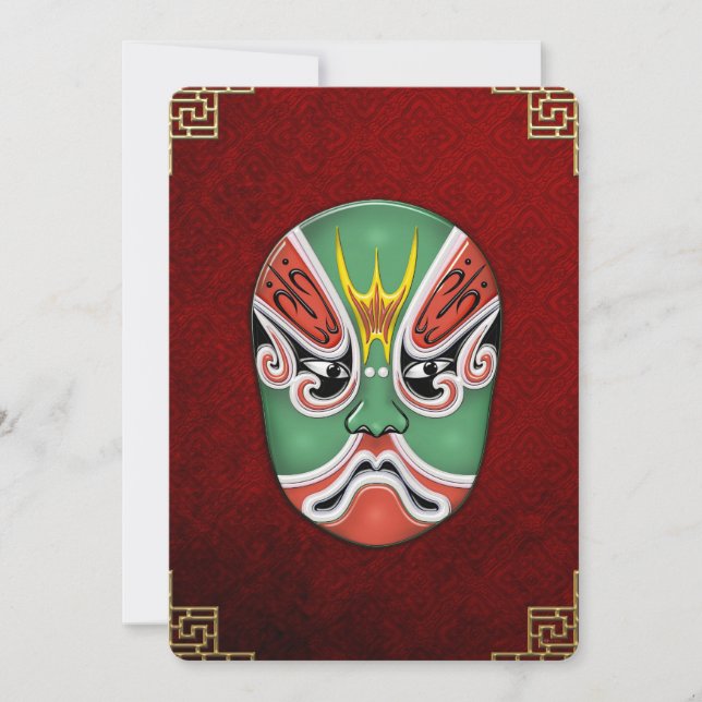 Peking Opera Face-paint Masks - Zheng Lun (Front)