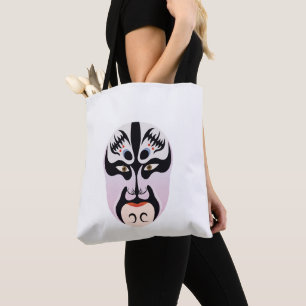 Peking opera makeup Zhang Fei Tote Bag