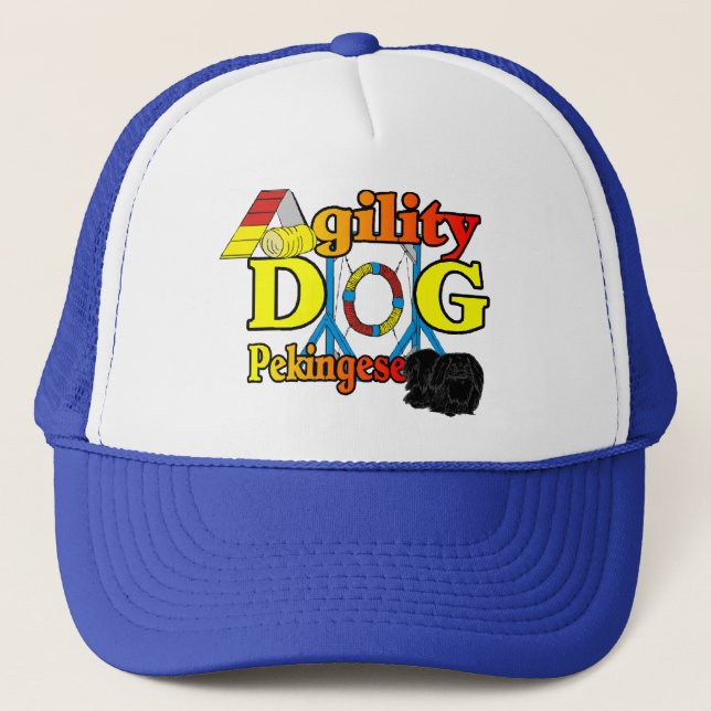 Pekingese_Agility Gifts Trucker Hat (Front)