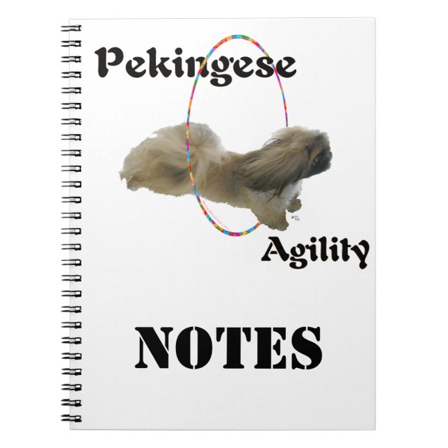 Pekingese Agility Notebook (Front)