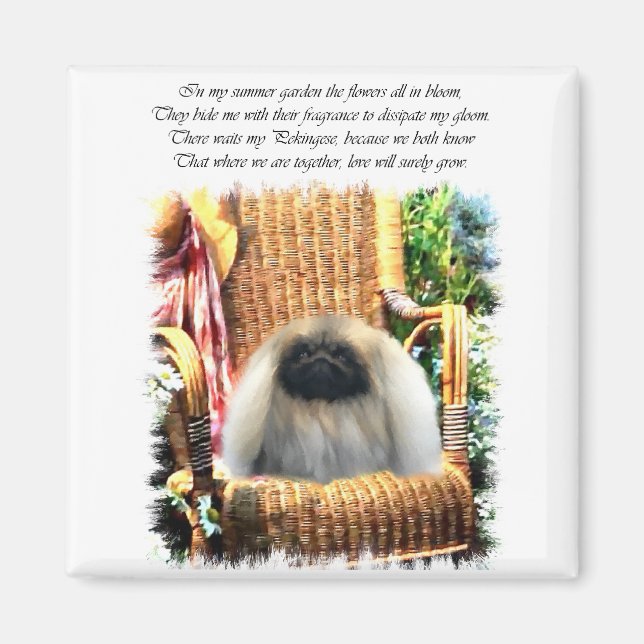 Pekingese Art Gifts Magnet (Front)