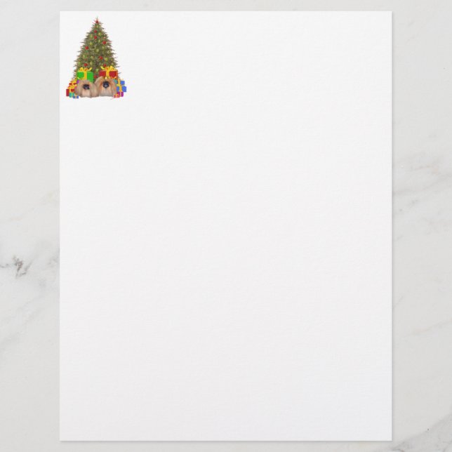 Pekingese at the Tree (Front)