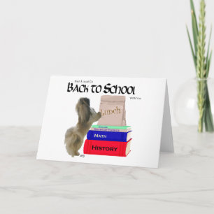 Pekingese Back to School Greeting Card