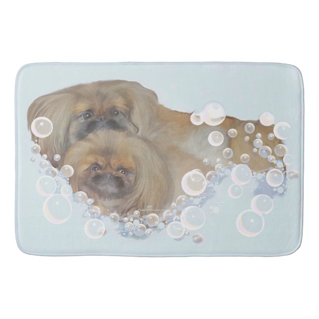 Pekingese Bath Time Mat (Front)