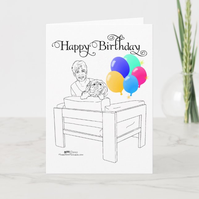 Pekingese Birthday Card (Front)