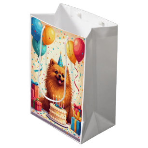 Pekingese Birthday Celebration Medium Gift Bag