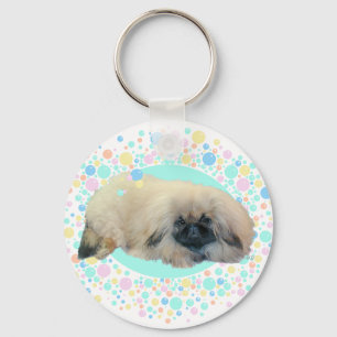 Pekingese Bubble Happiness Key Ring