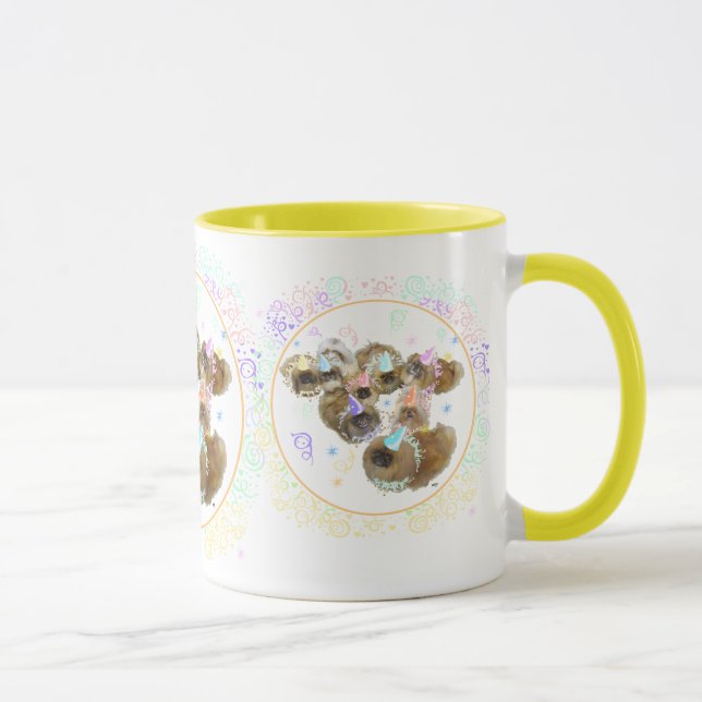 Pekingese Celebration Group Mug (Right)