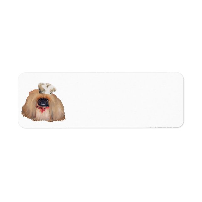 Pekingese Chef - Female Return Address Label (Front)
