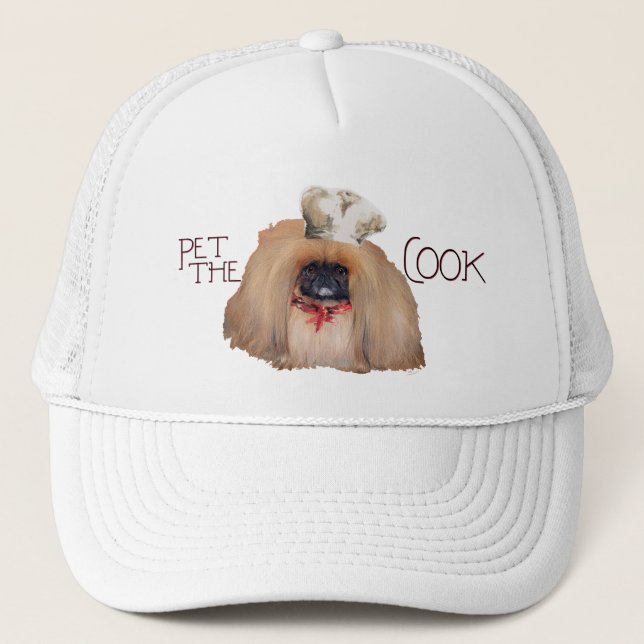 Pekingese Chef - Female Trucker Hat (Front)