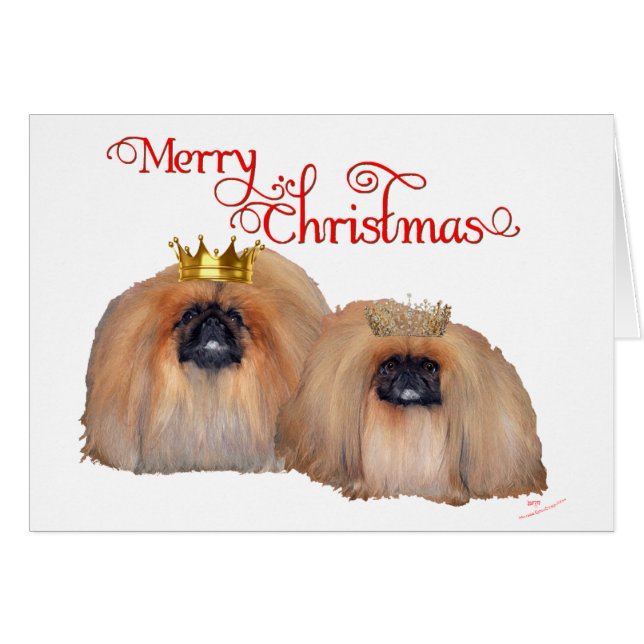 Pekingese Christmas (Front Horizontal)