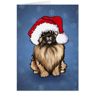 Pekingese Christmas Card