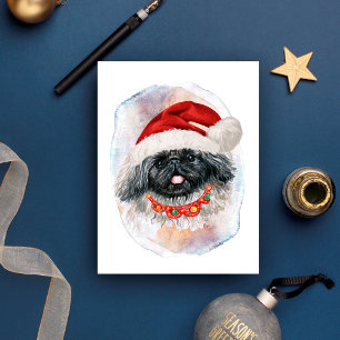 Pekingese Christmas Gifts For Dogs Lovers Holiday Postcard