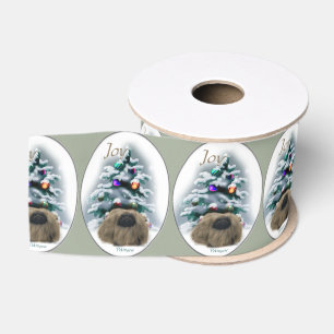Pekingese Christmas Grosgrain Ribbon
