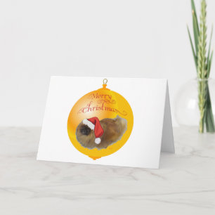 Pekingese Christmas Holiday Card