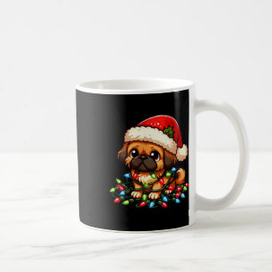 Pekingese Christmas Lights Dog Funny Xmas Coffee Mug