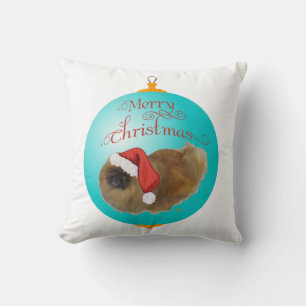 Pekingese Christmas Ornament Cushion