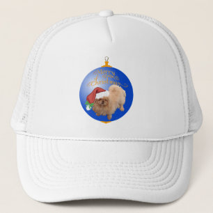 Pekingese Christmas Ornament Trucker Hat