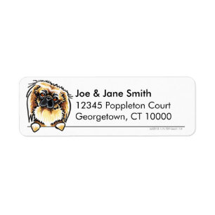 Pekingese Clean & Simple Return Address Label