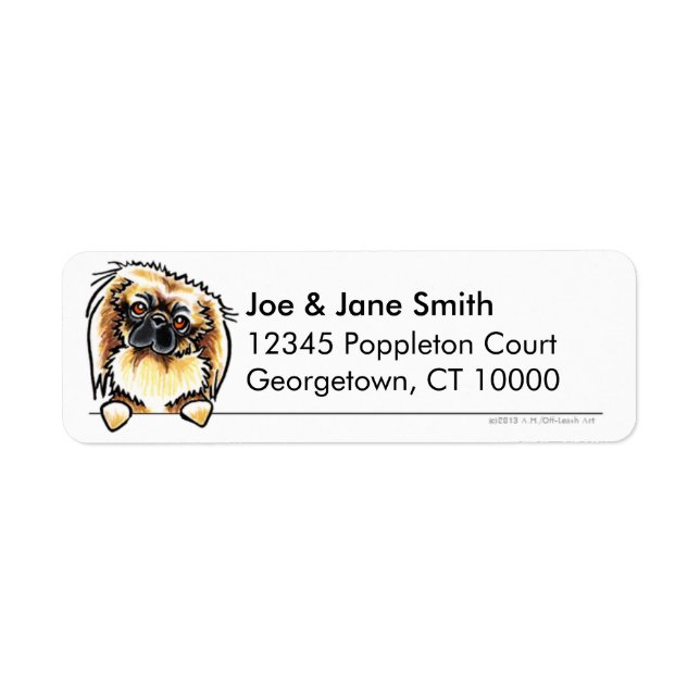 Pekingese Clean & Simple Return Address Label (Front)