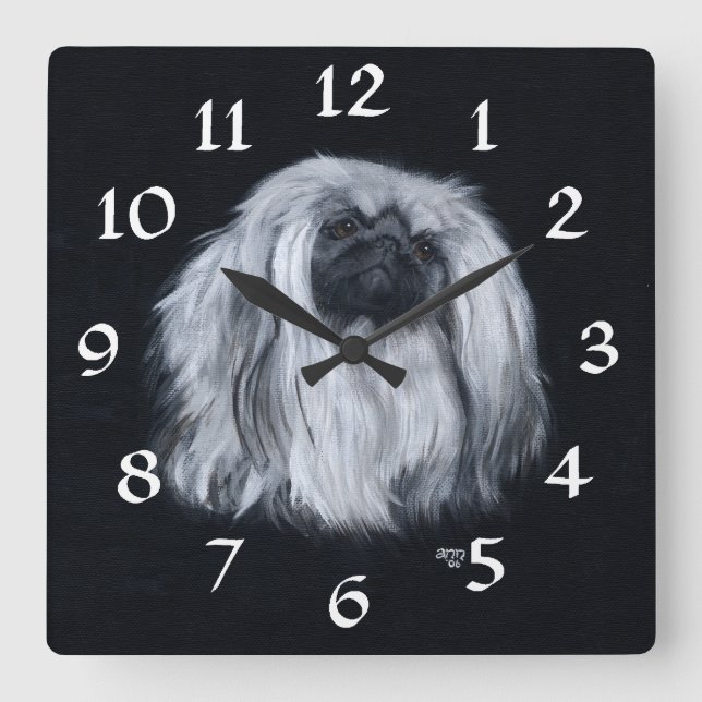 Pekingese Clock (Front)