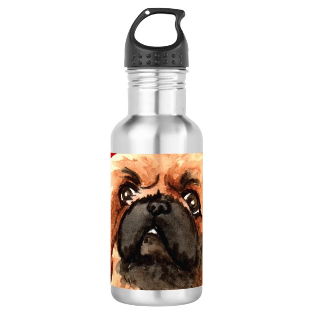 Pekingese Colour Block 532 Ml Water Bottle (Front)