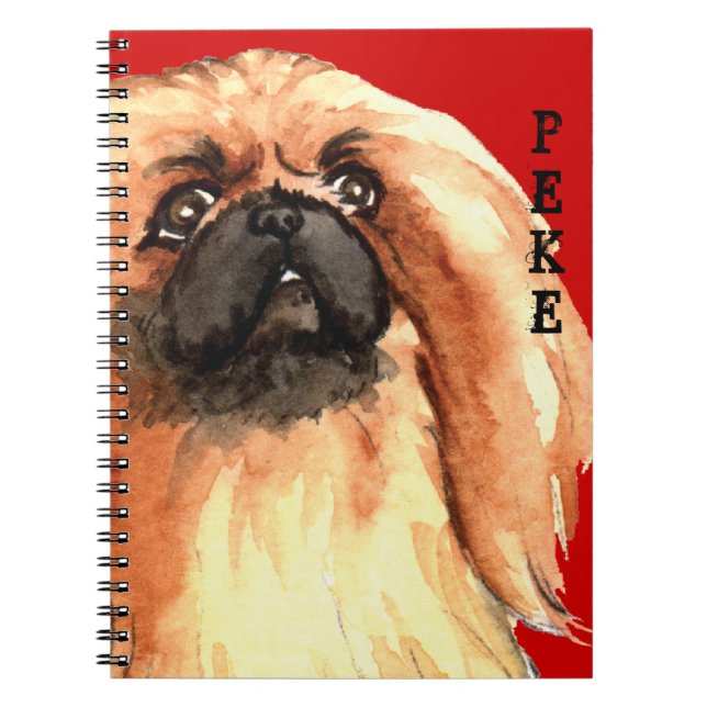 Pekingese Colour Block Notebook (Front)