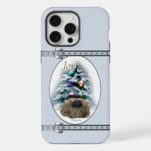 Pekingese Cute Blue Christmas Holidays iPhone 15 Pro Max Case