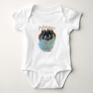 Pekingese Dad 2 Baby Bodysuit