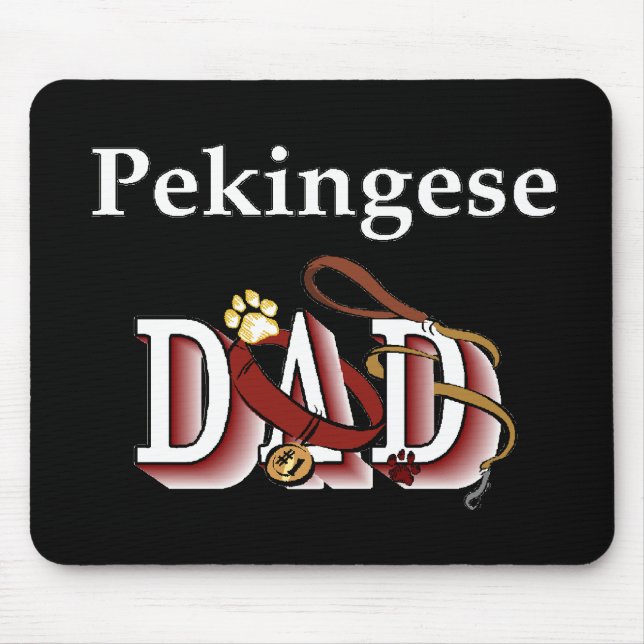 Pekingese Dad Gifts Mouse Pad (Front)