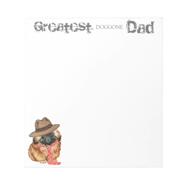 Pekingese Dad Notepad (Front)