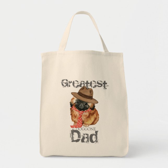 Pekingese Dad Tote Bag (Front)
