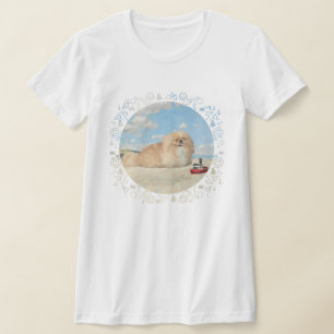 Pekingese Dog at the Seashore T-Shirt