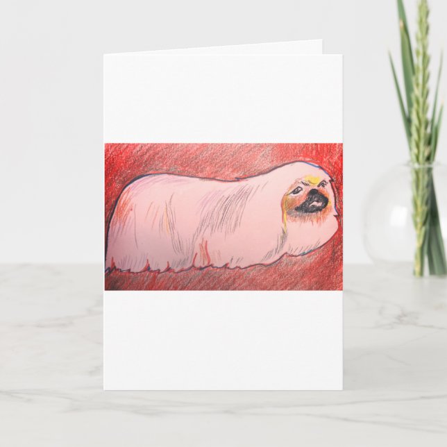Pekingese  Dog Greeting Card (Front)