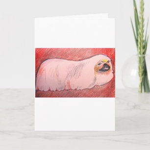 Pekingese  Dog Greeting Card
