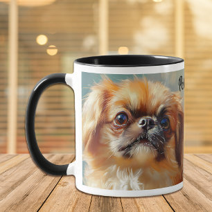 Pekingese Dog Impressionistic Paint Mug