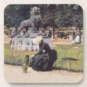 Pekingese Dog in the Park Coaster