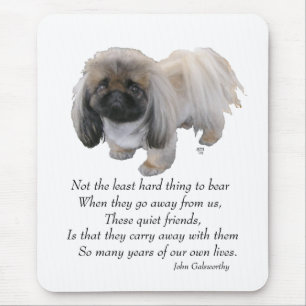 Pekingese Dog Rainbow Bridge Mouse Pad