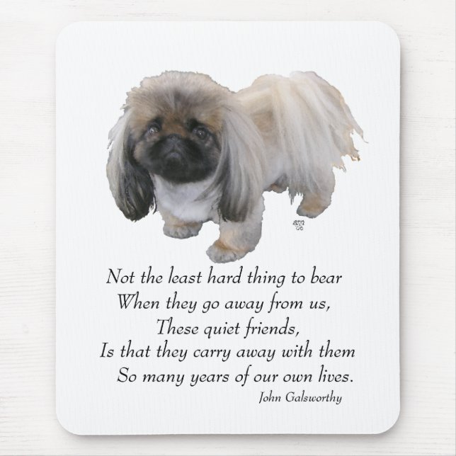 Pekingese Dog Rainbow Bridge Mouse Pad (Front)