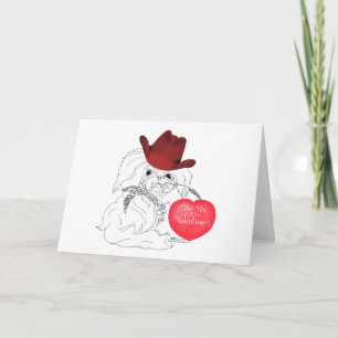 Pekingese Dog Valentine Card