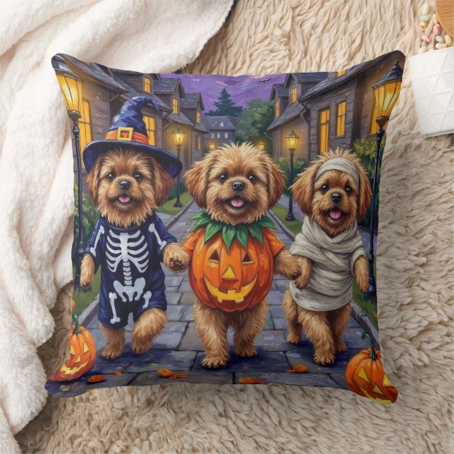 Pekingese Dogs Trick-or-Treating Halloween Costume Cushion (Blanket)