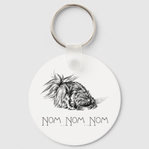 Pekingese Eager Eater Key Ring