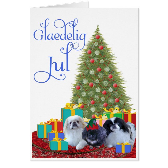 Pekingese Family Christmas (Front)