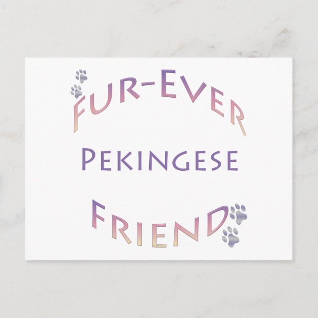 Pekingese Furever Postcard (Front)