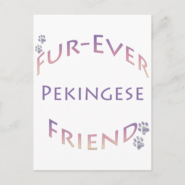 Pekingese Furever Postcard (Front)