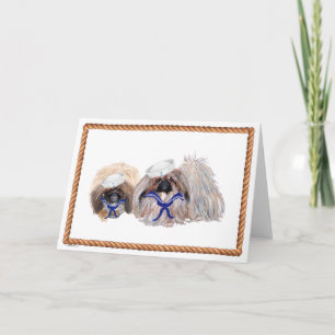 Pekingese Greeting Card